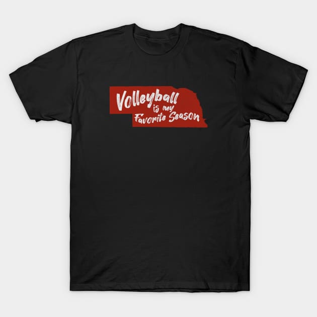 Nebraska Volleyball is My Favorite Season T-Shirt by Commykaze